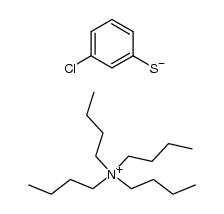 tetrabutylammonium 3-chlorobenzenethiolate结构式