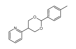 2-(2-(p-tolyl)-1,3-dioxan-5-yl)pyridine结构式
