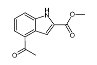 methyl 4-acetylindole-2-carboxylate Structure