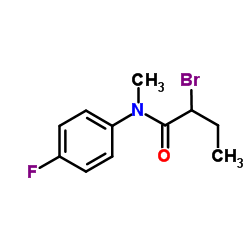 2-Bromo-N-(4-fluorophenyl)-N-methylbutanamide Structure