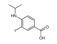 3-iodo-4-(propan-2-ylamino)benzoic acid Structure