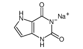 1H-吡咯并[3,2-d]嘧啶-2,4(3H,5H)-二酮钠盐结构式