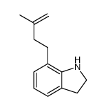 7-(3-Methyl-but-3-enyl)-2,3-dihydro-1H-indole Structure