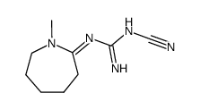 (1-Methylhexahydroazepinylidene-2)dicyanodiamide结构式