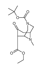 3-O-tert-butyl 6-O-ethyl (1R,5S)-9-methyl-7-oxo-3,9-diazabicyclo[3.3.1]nonane-3,6-dicarboxylate结构式