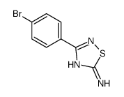 3-(4-bromophenyl)-1,2,4-thiadiazol-5-amine结构式