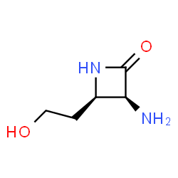 2-Azetidinone,3-amino-4-(2-hydroxyethyl)-,(3S-cis)-(9CI) picture