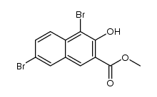 methyl 4,7-dibromo-3-hydroxynaphthalene-2-carboxylate Structure