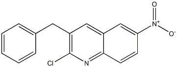 3-benzyl-2-chloro-6-nitroquinoline结构式