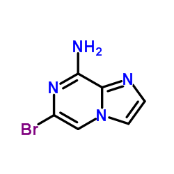 6-溴咪唑并[1,2-a]吡嗪-8-胺结构式