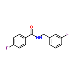 4-Fluoro-N-(3-fluorobenzyl)benzamide结构式