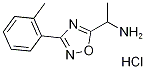 1-(3-o-Tolyl-[1,2,4]oxadiazol-5-yl)-ethylaminehydrochloride Structure
