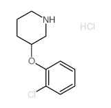 3-(2-Chlorophenoxy)piperidine hydrochloride Structure