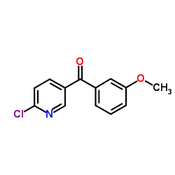 (6-Chloro-3-pyridinyl)(3-methoxyphenyl)methanone Structure