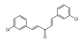 1,5-bis(3-chlorophenyl)penta-1,4-dien-3-one结构式