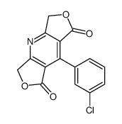 8-(3-chlorophenyl)-3,5-dihydrodifuro[3,4-b:3',4'-f]pyridine-1,7-dione Structure