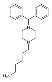 1-(5-aminopentyl)-4-diphenylmethylpiperazine结构式