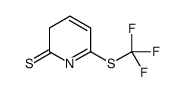 6-[(Trifluoromethyl)sulfanyl]-2(3H)-pyridinethione结构式