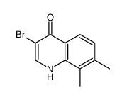 3-Bromo-7,8-dimethyl-4-hydroxyquinoline structure