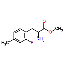 METHYL (2S)-2-AMINO-3-(2-FLUORO-4-METHYLPHENYL)PROPANOATE结构式