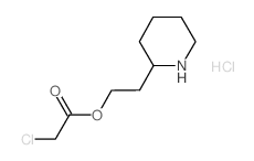 2-(2-Piperidinyl)ethyl 2-chloroacetate hydrochloride结构式