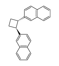 trans-1,2-di-(2-naphthyl)cyclobutane Structure