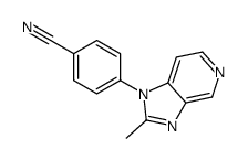 4-(2-Methyl-1H-imidazo[4,5-c]pyridin-1-yl)benzonitrile结构式