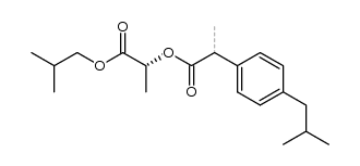 (R)-1-isobutoxy-1-oxopropan-2-yl 2-(4-isobutylphenyl)propanoate结构式