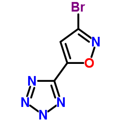 5-(3-Bromo-1,2-oxazol-5-yl)-1H-tetrazole结构式