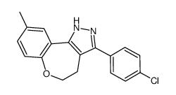 3-(4-chlorophenyl)-9-methyl-4,5-dihydro-1H-[1]benzoxepino[5,4-c]pyrazole Structure