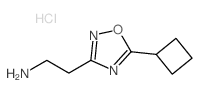 2-(5-cyclobutyl-1,2,4-oxadiazol-3-yl)ethanamine(SALTDATA: HCl) structure