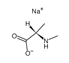 sodium N-methyl-L-alaninate结构式