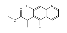 2-(5,7-difluoroquinolin-6-yl)propionic acid methyl ester结构式