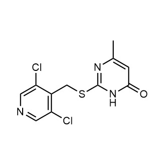 2-[(3,5-dichloro-4-pyridyl)methylsulfanyl]-4-methyl-1h-pyrimidin-6-one Structure