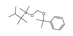 (2,3-dimethylbutan-2-yl)dimethyl(((2-phenylpropan-2-yl)oxy)methoxy)silane Structure