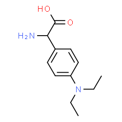 AMINO-(4-DIETHYLAMINO-PHENYL)-ACETIC ACID结构式