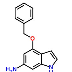 1H-Indol-6-amine, 4-(phenylmethoxy)- structure