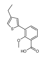 3-(4-ethylthiophen-2-yl)-2-methoxybenzoic acid Structure