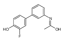 N-[3-(3-fluoro-4-hydroxyphenyl)phenyl]acetamide结构式