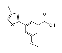 5-Methoxy-3-(4-Methylthiophenyl)benzoic acid结构式