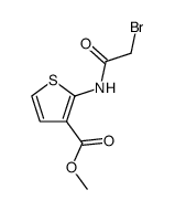methyl-2-bromoacetamidothiophene-3-carboxylate Structure