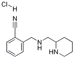 2-{[(哌啶-2-基甲基)-氨基]-甲基}-苄腈盐酸盐结构式