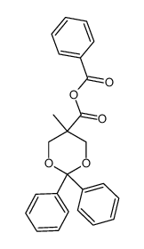 benzoic 5-methyl-2,2-diphenyl-1,3-dioxane-5-carboxylic anhydride Structure