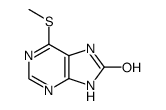 6-methylmercapto-8-hydroxypurine Structure