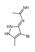 N-(4-Bromo-5-Methyl-2H-pyrazol-3-yl)-acetamidine结构式