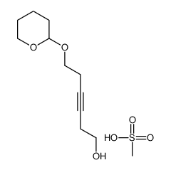 methanesulfonic acid,6-(oxan-2-yloxy)hex-3-yn-1-ol结构式