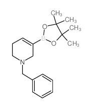 1-Benzyl-5-(4,4,5,5-tetramethyl-1,3,2-dioxaborolan-2-yl)-1,2,3,6-tetrahydropyridine structure