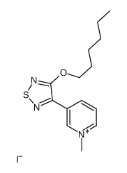 3-(4-HEXYLOXY-1,2,5-THIADIAZOL-3-YL)-1-METHYLPYRIDINIUM IODIDE结构式