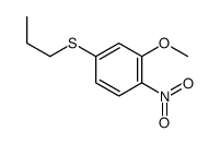 2-methoxy-1-nitro-4-propylsulfanylbenzene结构式