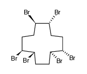 (1R,2R,5S,6R,9R,10S)-rel-1,2,5,6,9,10-Hexabromocyclododecane结构式